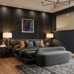 modern bedroom.